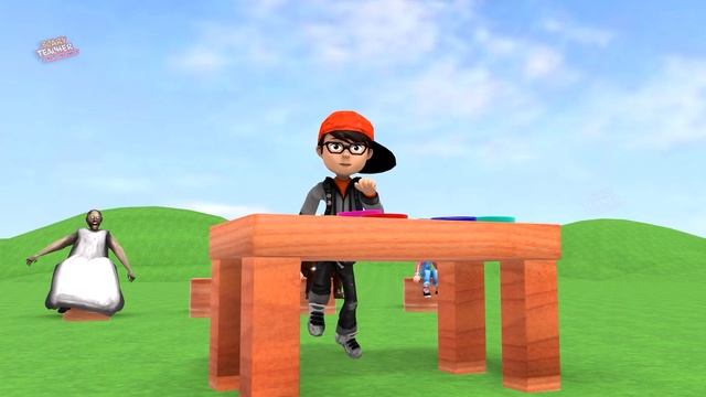 Scary Teacher 3D vs Squid Game DIY Buzz Wire Game Focus 5 Times Challenge Flying Eggs with Tani Loo смотреть онлайн