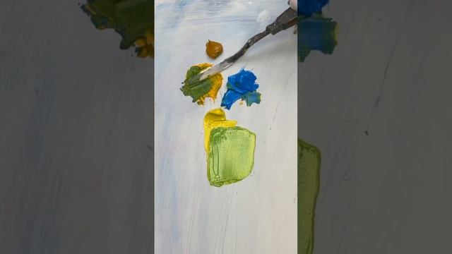 Как смешать 💚 оттенки? #художник #ольгабазанова #творчество #искусство #картина #картинамаслом смотреть онлайн