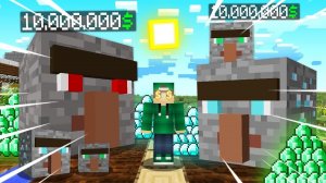 Я ВЫРАЩИВАЮ АЛМАЗЫ И ИЗУМРУДЫ НА ЖИТЕЛЯХ В МАЙНКРАФТ | Риколит Minecraft