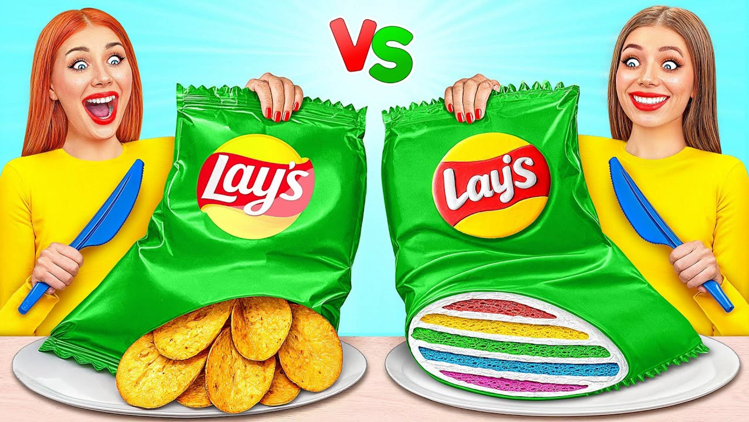 Челлендж «Торт или Обычная Еда» | Смешные Ситуации с Едой от RaPaPa Challenge смотреть онлайн