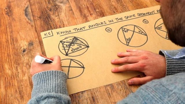 Key Skill - Know that angles in the same segment are equal. смотреть онлайн