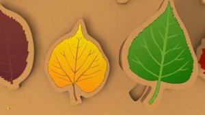 Развивающий мультик для детей  Игрушки для малыша пазл с листьями  Учим виды деревьев