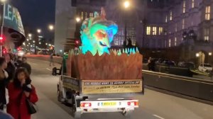 “Your Brexit’s on Fire!” People’s Vote van trolls Brexiteers outside UK Parliament
