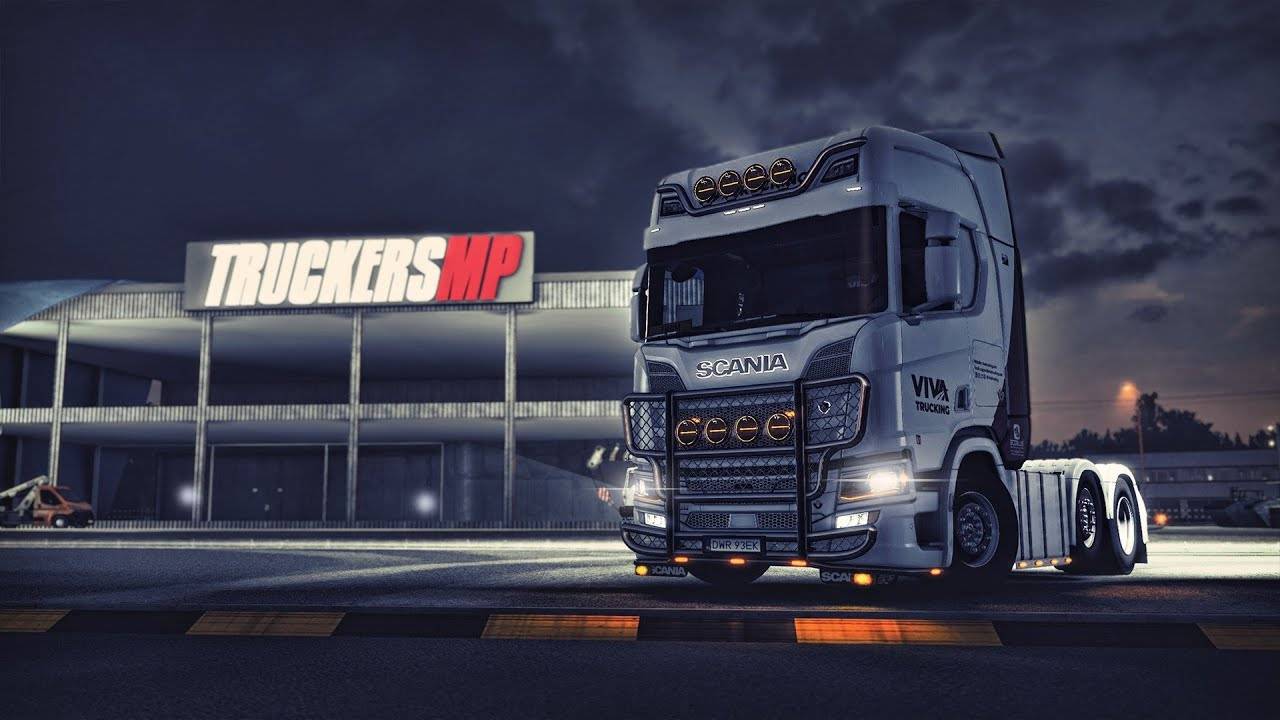 поездка в ETS 2 Truckers MP ! 2 Часть !