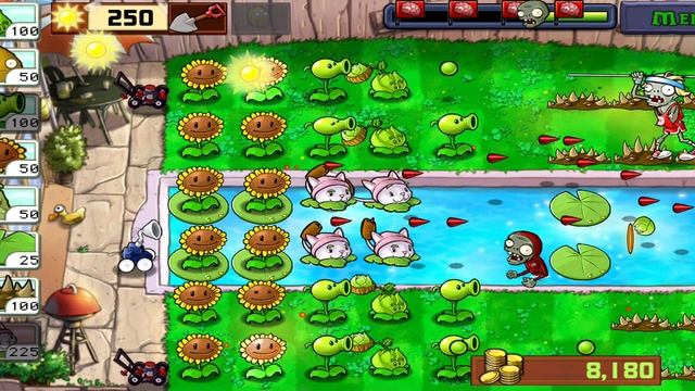 Plants vs Zombies Растения против Зомби Бассейн, сложно смотреть онлайн