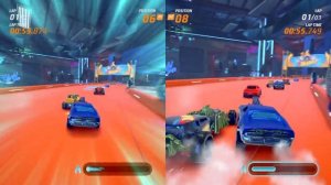 HOT WHEELS UNLEASHED: Split-screen gameplay PS4