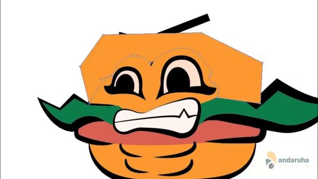 Logo Angry Burger from sketch to vector смотреть онлайн