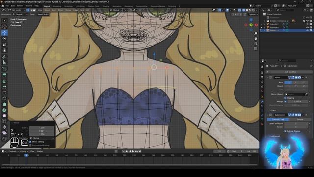 3D character OC part 2 box modeling body смотреть онлайн