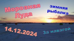 Луда 14.12.2024. Мороз и солнце. Ловим навагу. Зимняя, морская рыбалка.