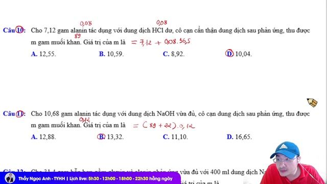 [HÓA 12] BÀI TẬP AMIN, AMINO AXIT, PEPTIT, PROTEIN смотреть онлайн