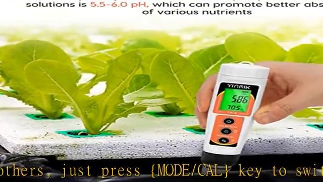 YINMIK PH Meter, Digital 4 in 1 PH EC TDS Temp Meter for Water Hydroponics, Waterproof DWC PH and E смотреть онлайн