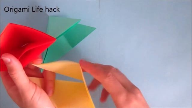 Origami How To Make a Tetrahedron смотреть онлайн