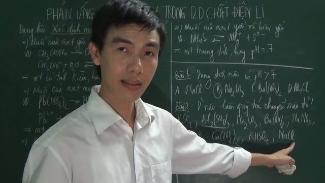 [Hóa 11] - Xác định môi trường (hay pH) của dung dịch muối (chuyên đề: Sự điện li) смотреть онлайн