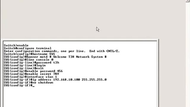 Cấu hình các thông số quản lý trên Cisco Switch 2950 смотреть онлайн