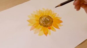 Как нарисовать Подсолнух...
