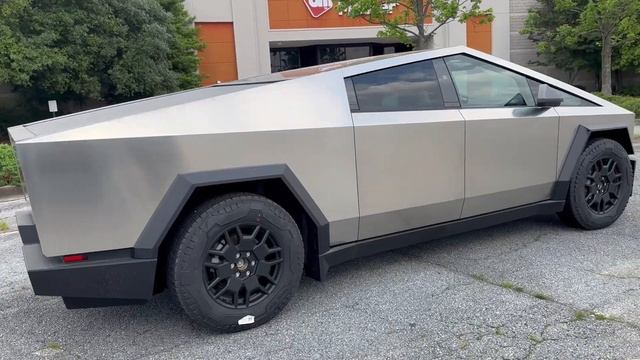 Tesla Cybertruck Walk Around. Rough Video Cyber Truck Cyberbeast Cyber Beast,  Foundation