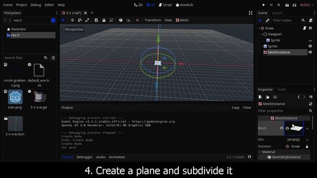 Godot Tutorial - Dynamic Snow