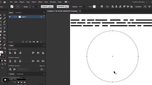 Art Brush Lettering || Adobe Illustrator Tutorial #1 смотреть онлайн