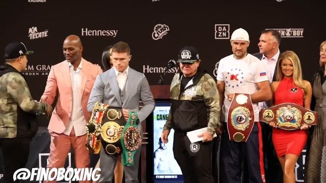 CANELO ÁLVAREZ LOOKING UP TO SERGEY KOVALEV FIRST LAS VEGAS FACE OFF смотреть онлайн