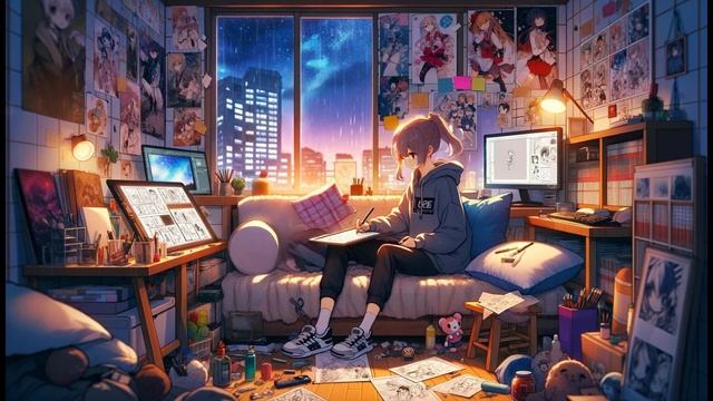 LoFi Music：Rainy Night Lo-fi: 32 Tracks For Deep Focus And Relaxation