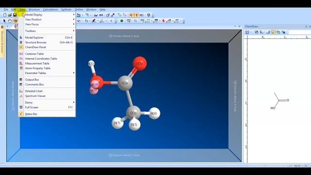 Chem3D tutorial 9 Displaying Lone Electron Pairs and Solid Spheres the van der Waals radius смотреть онлайн