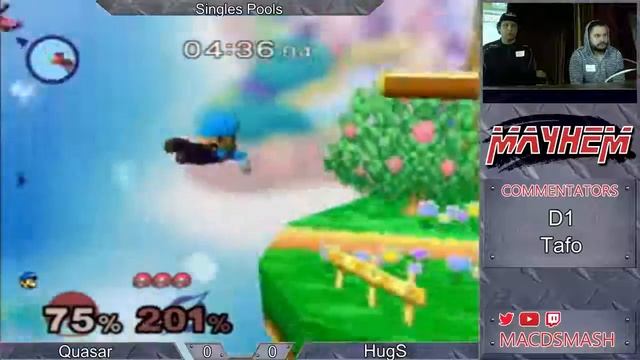 Mayhem May 2015 Pools: Hugs (Samus) vs Quasar (Luigi) смотреть онлайн