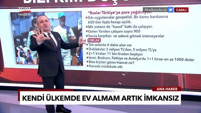 Çarpıcı İddia: Ruslar Türkiye'ye Para Yağdırıyor! Ev Almak Bize İmkansız! - Ekrem Açıkel TGRT Haber