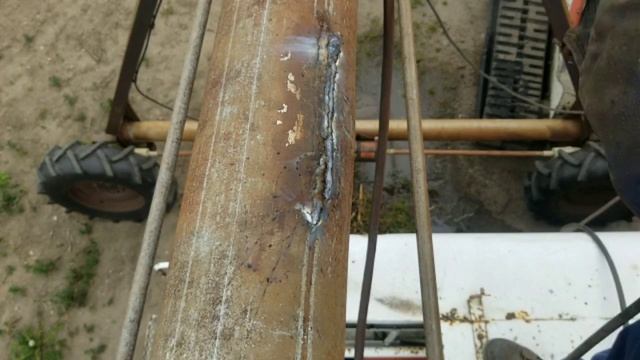 How to weld pipe that froze and split Lincoln electric welder смотреть онлайн