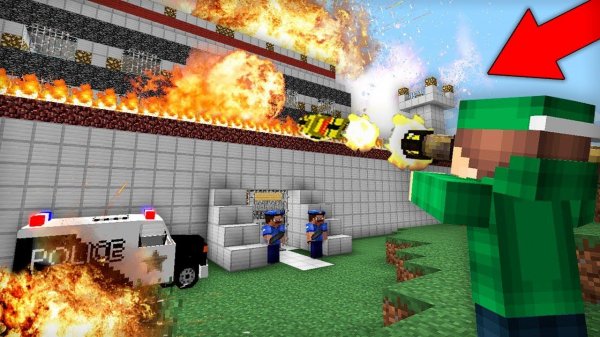 Я ВЗОРВАЛ ЭТУ ОГРОМНУЮ ТЮРЬМУ ЖИТЕЛЕЙ В МАЙНКРАФТ | Риколит Minecraft