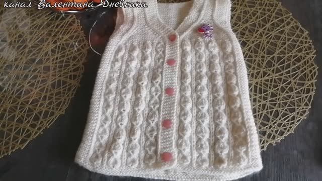 369 Жилет спицами для девочки 1.5- 2 года из пряжи Вултайм от Ализе. Обзор. Как вязала. смотреть онлайн