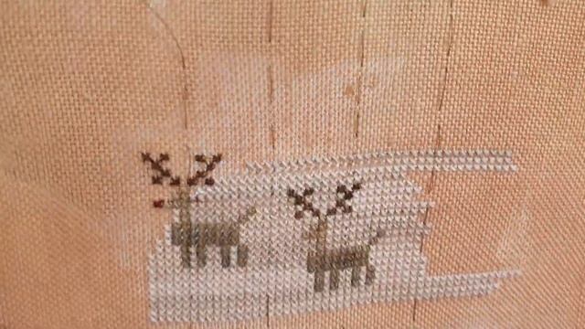 ВЫШИВКА КРЕСТИКОМ. ФЕВРАЛЬ 2021❄️ Гранатовый санта и домик от BothyThreads