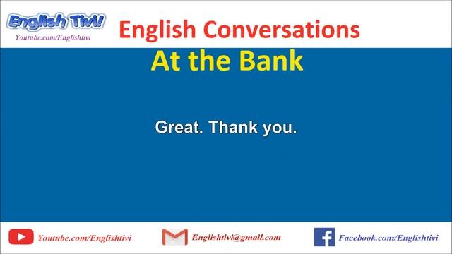 1500 English Conversations on 25 Topics At the Bank - Learn English with Dialogues 10 ✔ смотреть онлайн