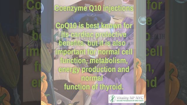 Coenzyme Q10 injections CoQ10 is best known for its cardiac protective benefits, but it is also смотреть онлайн