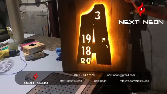 Rusted metal 3D signage done by next neon смотреть онлайн