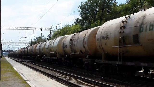 Грузовой состав ВЛ80к , ст. Стадница смотреть онлайн