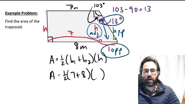 Finding the area of a trapezoid using angles and trigonometry смотреть онлайн