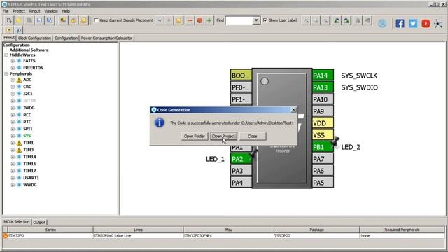 Программирование STM32F030 смотреть онлайн