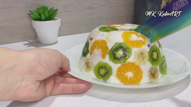 Тот самый ВКУСНЫЙ рецепт ЗНАМЕНИТОГО ФРУКТОВОГО ДЕСЕРТА! смотреть онлайн