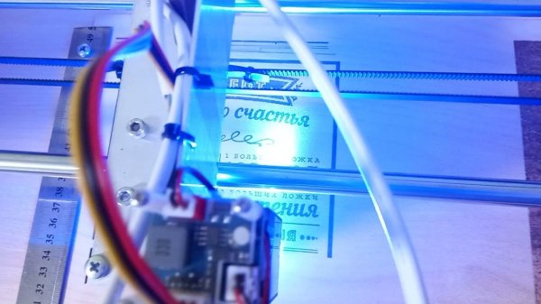 Выжигание лазером 7,5вт.На станке нихром+лазер.