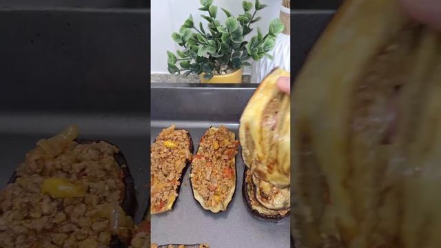 Слоеные фаршированные баклажаны🫶 @soleha_food #food #cooking #recipe #delicious