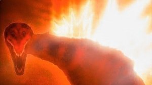 Годзилла:Сцена кровавая баня:Годзилла выпускает атомный луч