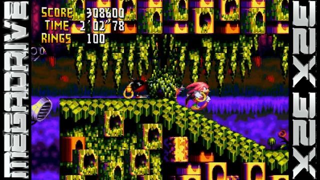 Knuckles' Chaotix (SEGA 32x) - All Chaos Rings / No Hit Walkthrough