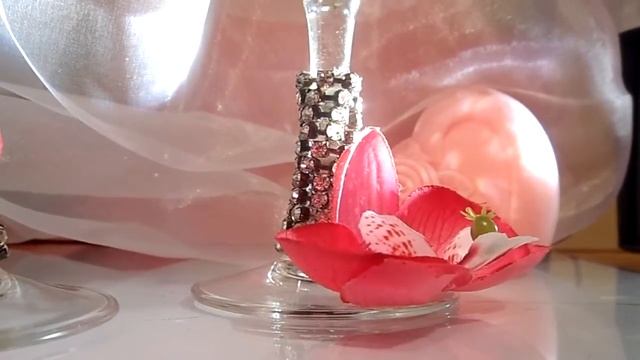 Masterская Margarita http://vk.com/club33800566 Бокалы "Розовый шик" смотреть онлайн