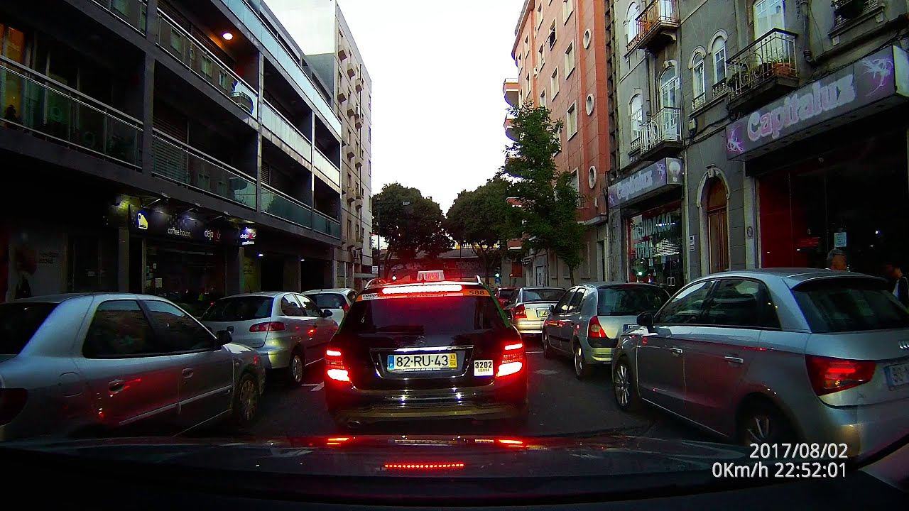 Portugal. Lisbon - Setubal. Driving In Real Time With Sound.