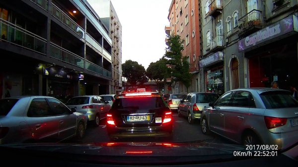 Portugal. Lisbon - Setubal. Driving in Real Time with Sound.