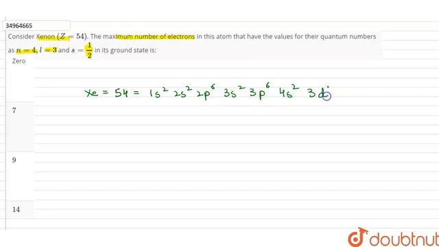 Consider Xenon `(Z=54)`. The maximum number of electrons in this atom that have the смотреть онлайн