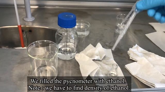 Determining density of ethanol by pycnometer in lab with calculation. смотреть онлайн