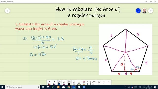 Area of the regular polygon, Pentagon , Hexagon #sabis смотреть онлайн