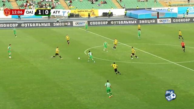 Гол - В. Швырев. Кайрат - Атырау 1:0. 1/4 финала. Кубок 2023 смотреть онлайн