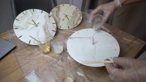 Инструкция. Часы с эпоксидной смолой: "Нежная классика" - вариант 1.